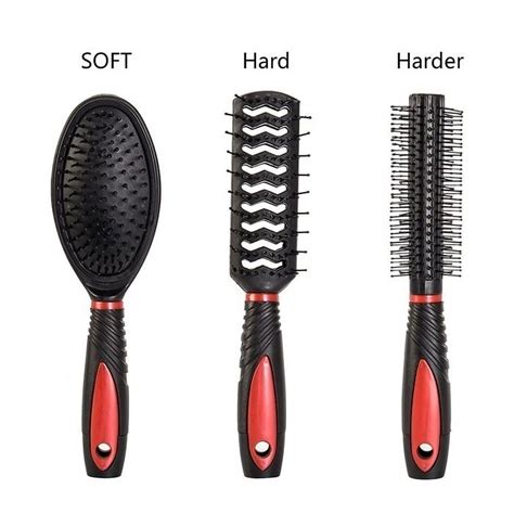 5pcs Hair Brush Comb Set With Shelf Hair Styling Tools Hairdressing