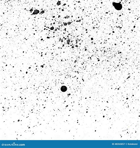 Spray Of Black Ink Spots Texture Stock Illustration Illustration Of