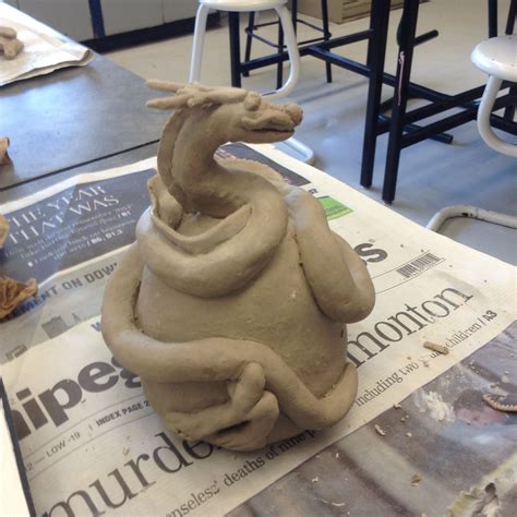 Clay Project This Is A Double Pinch Pot Dragon The Construction