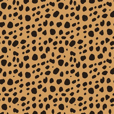 Premium Vector | Leopard print vector seamless pattern