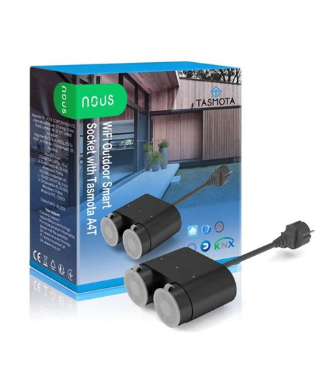 Nous A T Wifi Outdoor Smart Socket With Tasmota Domotika