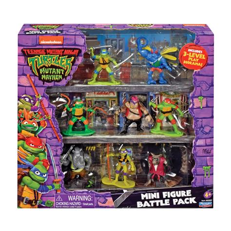 Playmates Teenage Mutant Ninja Turtles Mutant Mayhem Mini Figure Battle Pack Bjs Wholesale Club