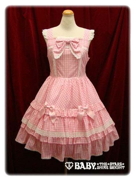 Baby The Star Shine Bright Vintage Gingham Rumine JSK In Pink