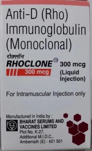 Anti D Rho Immunoglobulin Monoclonal Mcg Liquid Injection