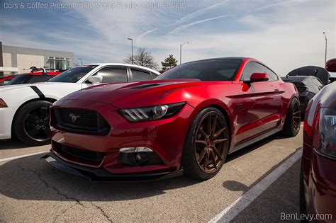 Red S Mustang Gt With Rohana Rf Wheels Benlevy