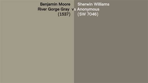 Benjamin Moore River Gorge Gray 1537 Vs Sherwin Williams Anonymous