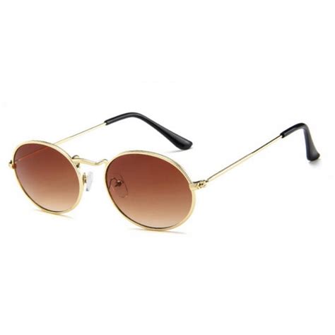 Small Round Polarized Sunglasses Retro Men Women Mirrored Lens Metal