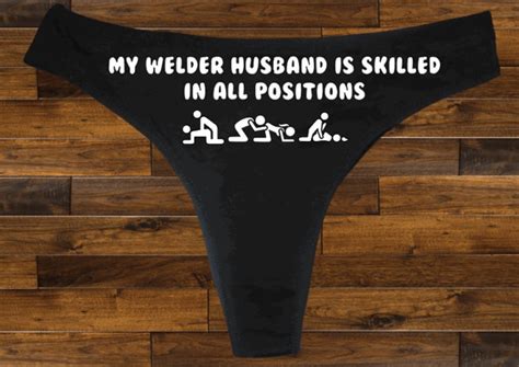 Welder Husband Thong Honeymoon T Gag T Naughty Underwear X Rated Underwear Panties