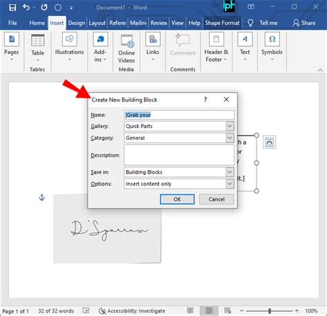 How to Insert a Signature Line in Microsoft Word