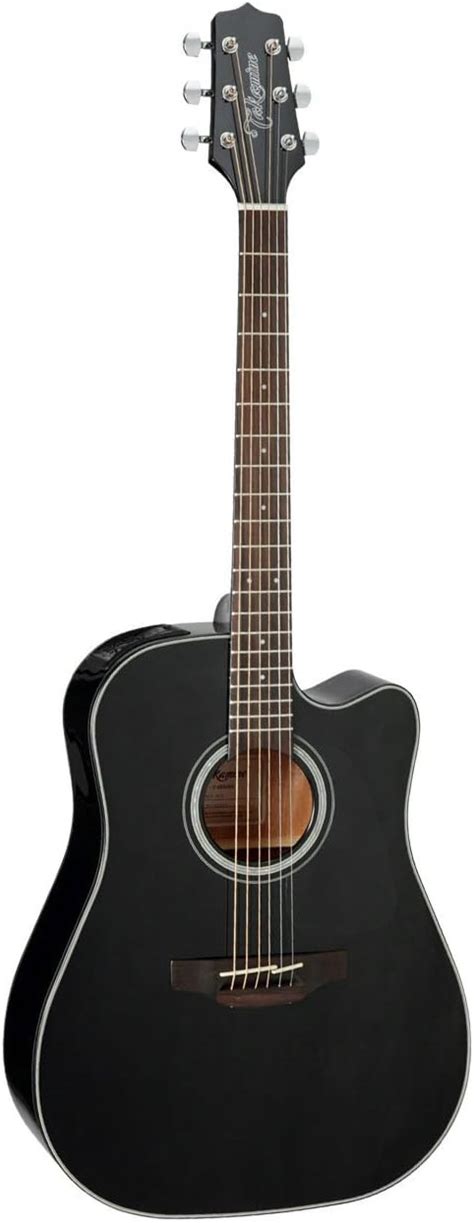 Takamine Guitarra acústica eléctrica de 6 cuerdas diestros negra