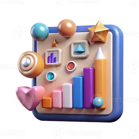 magnificent artistic Social Media Engagement Metrics Chart Isolated for