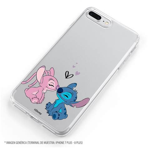 Capa Para Xiaomi Redmi 9A Oficial Da Disney Angel Stitch Beijo Lilo