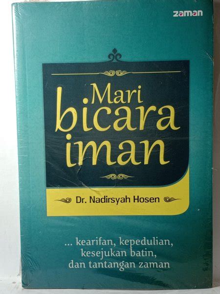 Jual Buku Mari Bicara Iman Nadirsyah Hosen Kearifan Kepedulian