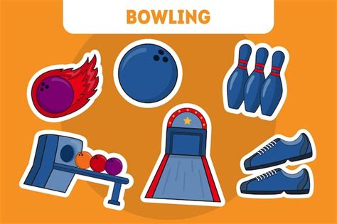 Premium Vector Bowling Icon Set