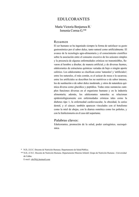 Todo Sobre Edulcorantes PDF