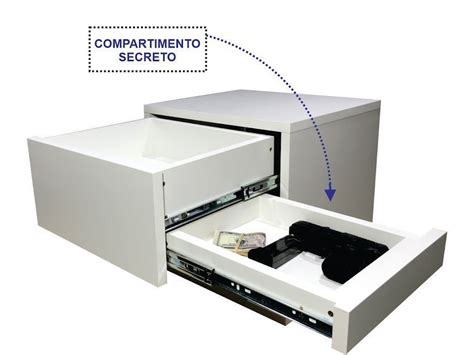 Mesa De Cabeceira Nicho De Mdf Gaveta Secreta Fundo Falso Madeiramadeira