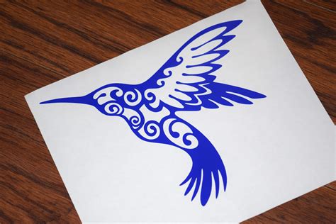 Hummingbird Decal Hummingbird Sticker Hummingbird Tribal Etsy