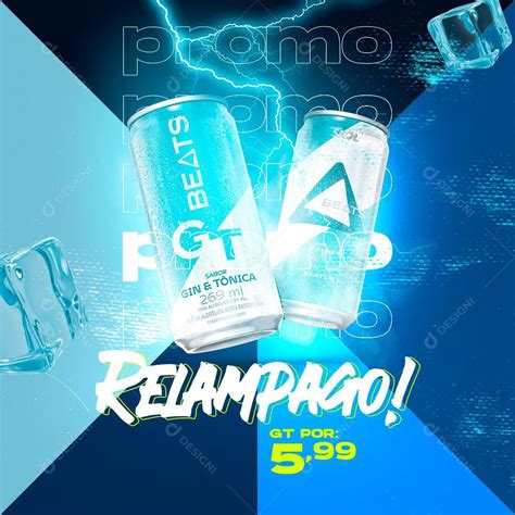 Promoção Relâmpago Cerveja Gt Social Media Psd Editável Zip Cerveja