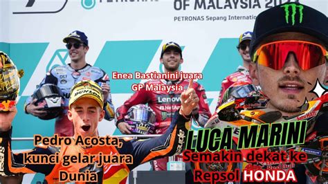 Enea Bastianini Luca Marini Semakin Dekat Ke Repsol Hondapedro Acosta