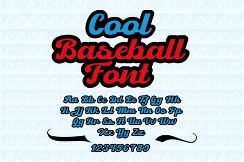 Baseball Font Cool Font Script Alphabet Svg