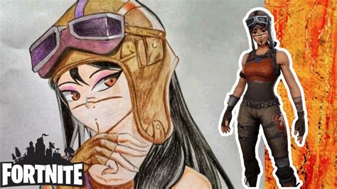 How To Draw Fortnite Renegade Raider Youtube