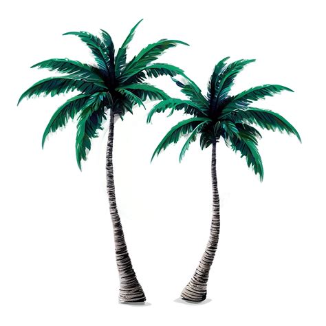 Download Palm Trees With Moon Png 05042024