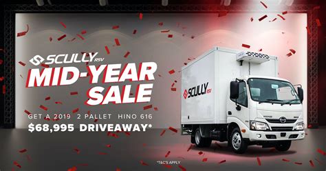 2 Pallet Refrigerated Truck Sale EOFY 2020 Scully RSV