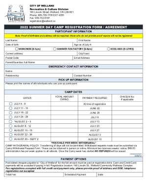 Fillable Online Homecity Of Welland Online Services Fax Email Print