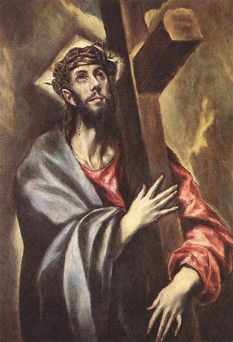 Christ Carrying The Cross Painting El Greco Oil Paintings