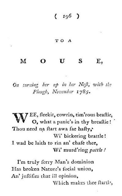 Archival Sources for ENGD18: Burns, Robert - "To a Mouse"