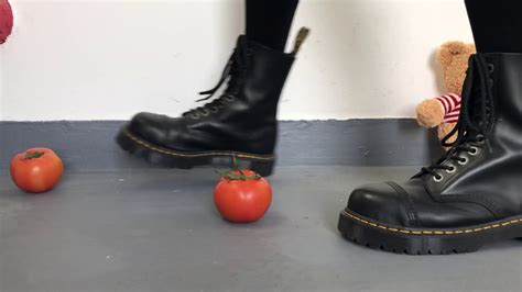 Dr Martens Boots Crush Tomatoes And Teddy Bear Youtube