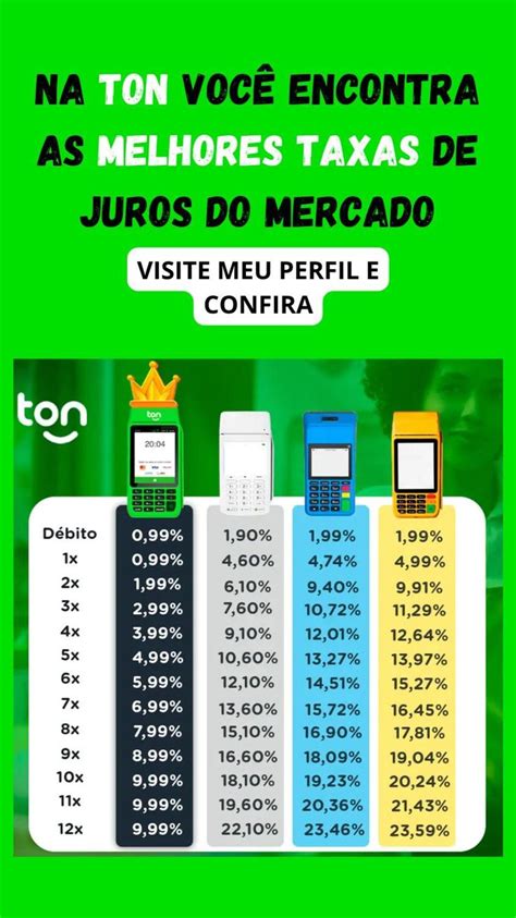 MAQUININHA DE CARTÃO MAQUININHA TON MENORES TAXAS DE JUROS