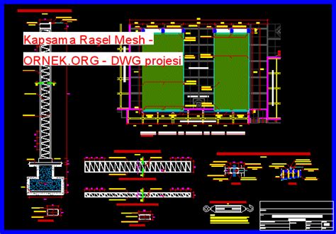 Kapsama Raşel Mesh dwg projesi Autocad Projeler