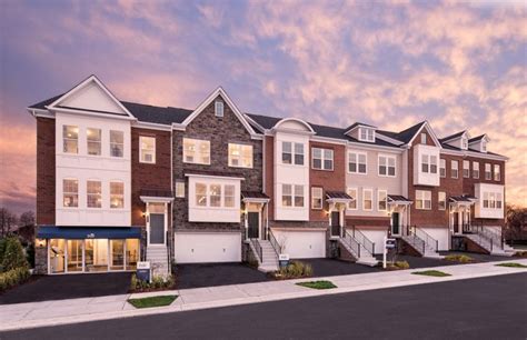 Stately Townhome Exteriors With Brick Stone And Siding Pulte Homes