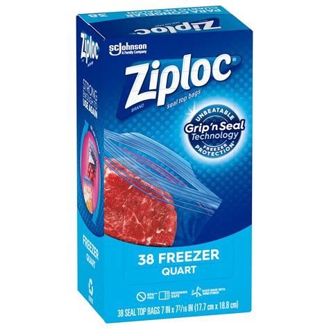 Ziploc® Brand Freezer Bags Quart 38 Count Ubuy Saudi Arabia