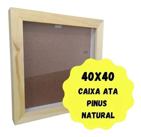 Quadro Moldura Caixa Alta X Pinus Natural Parcelamento Sem Juros