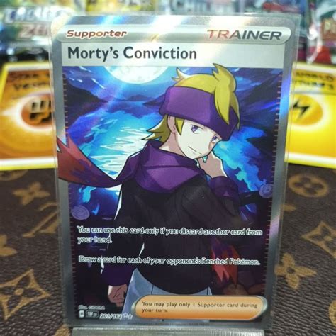 Morty S Conviction 201 162 Full Art FA Secret Temporal Forces Pokemon