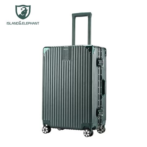 Island Elephant Aluminum Frame Luggage Dual Three Position Combination