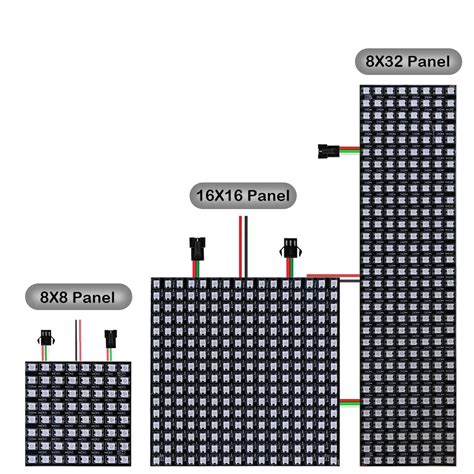 Panel De P Xeles Led Flexible Ws B X X X Matriz De