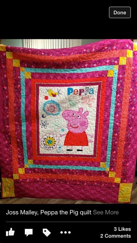 Free Quilting Quilt Patterns Free Pig Quilt Panel Quilts Peppa Pig