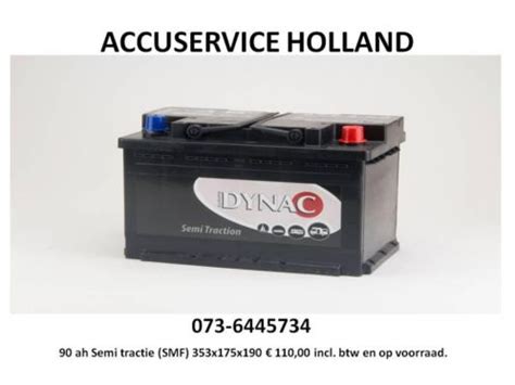 90 Ah Semi Tractie Accu Voor AANHANGER Accu Service Holland