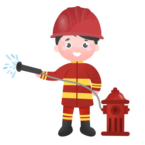 Free Firefighter Illustration Of Cartoon Png With Transparent