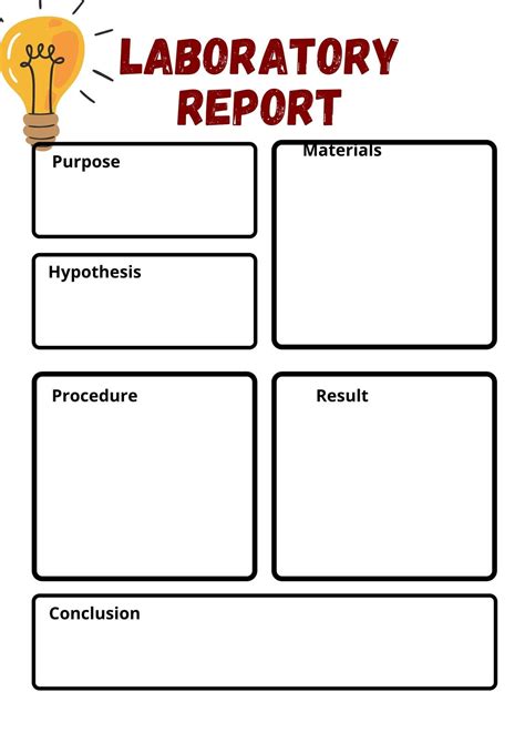 Science Experiment Report Template