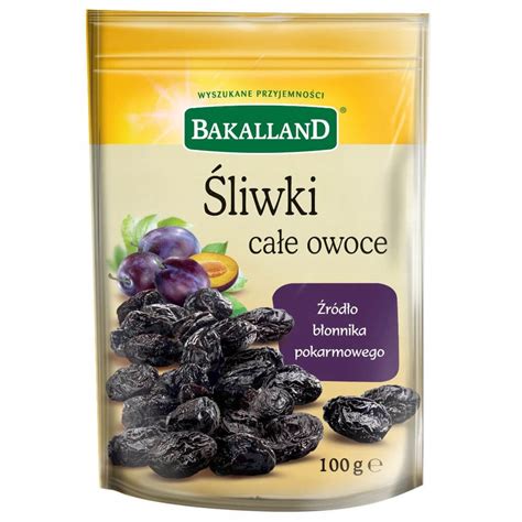 BAKALLAND ŚLIWKI KALIFORNIJSKIE SUSZONE 100G 13151828440 Allegro pl