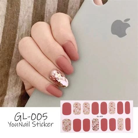 Nail Art Stickers Uv Gel Polish Nail Wraps Strips Full Cover Colorful