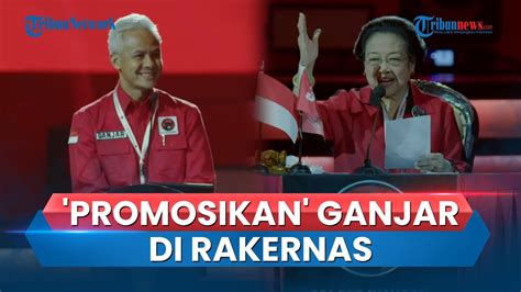 Megawati Serukan Nama Ganjar Di Depan Ribuan Kader PDIP Dalam Rakernas