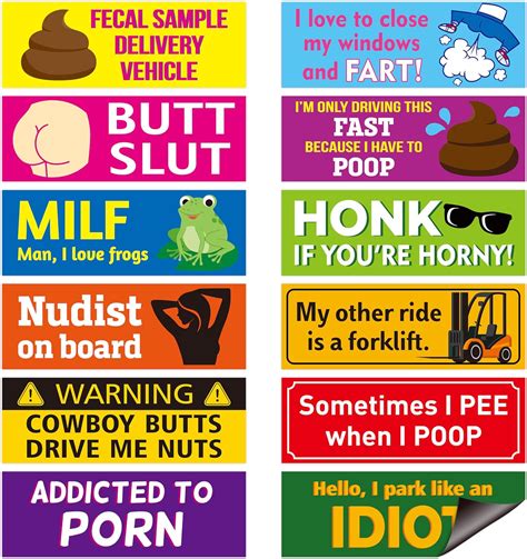 Amazon Bkeecten Pcs Funny Car Magnet Prank Magnetic Bumper