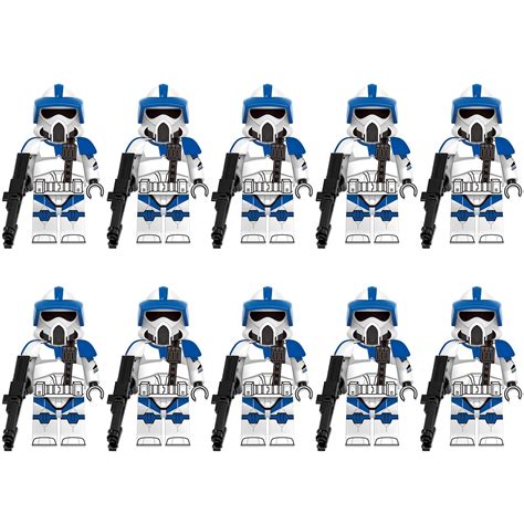 10pcs Star Wars 501st Legion Arf Troopers Minifigures Set Building Toy Complete Sets And Packs