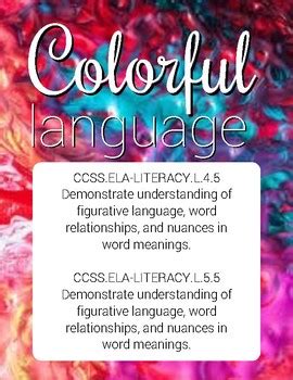 Colorful Language Figurative Language Practice by Living Laughing Learning