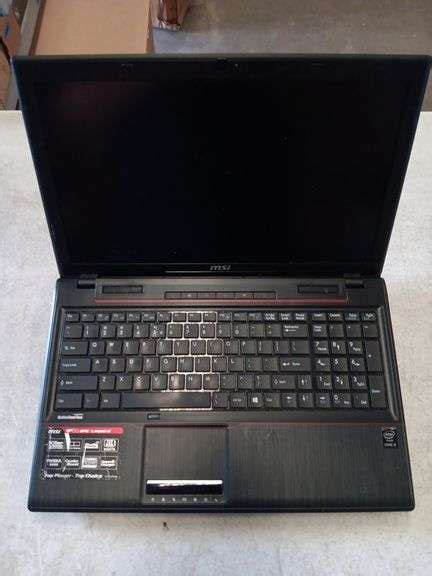 Msi Gp60 2pe Leopard Gaming Laptop Core I5 Untested No Power Cord Sierra Auction Management Inc